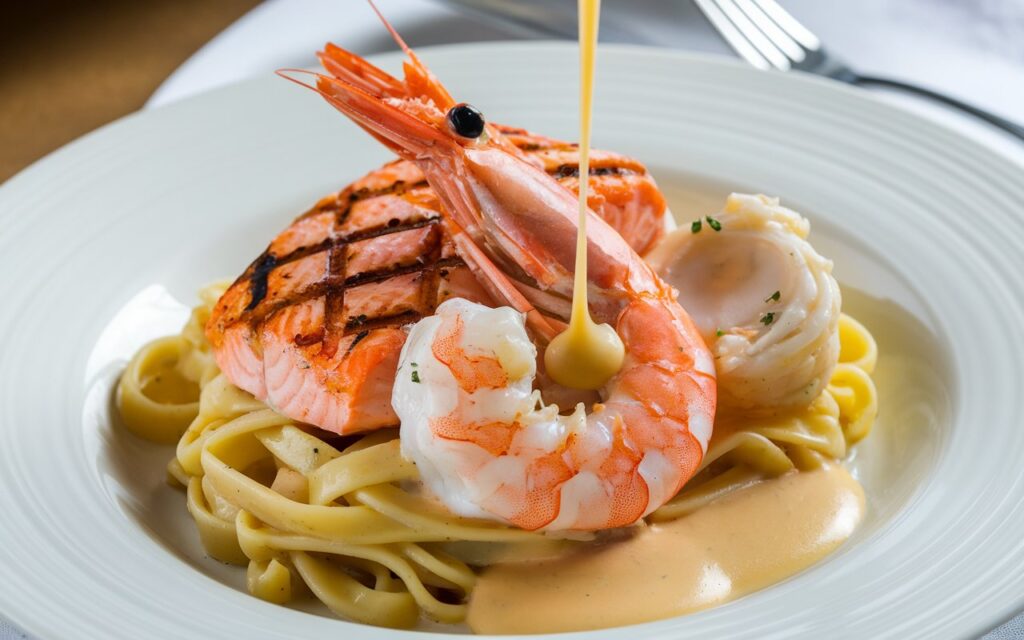 What is seafood butter sauce made of?