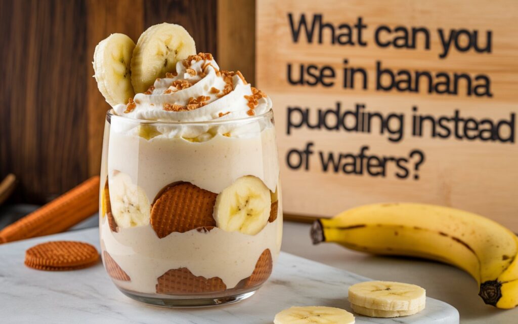 What can you use in banana pudding instead of wafers?