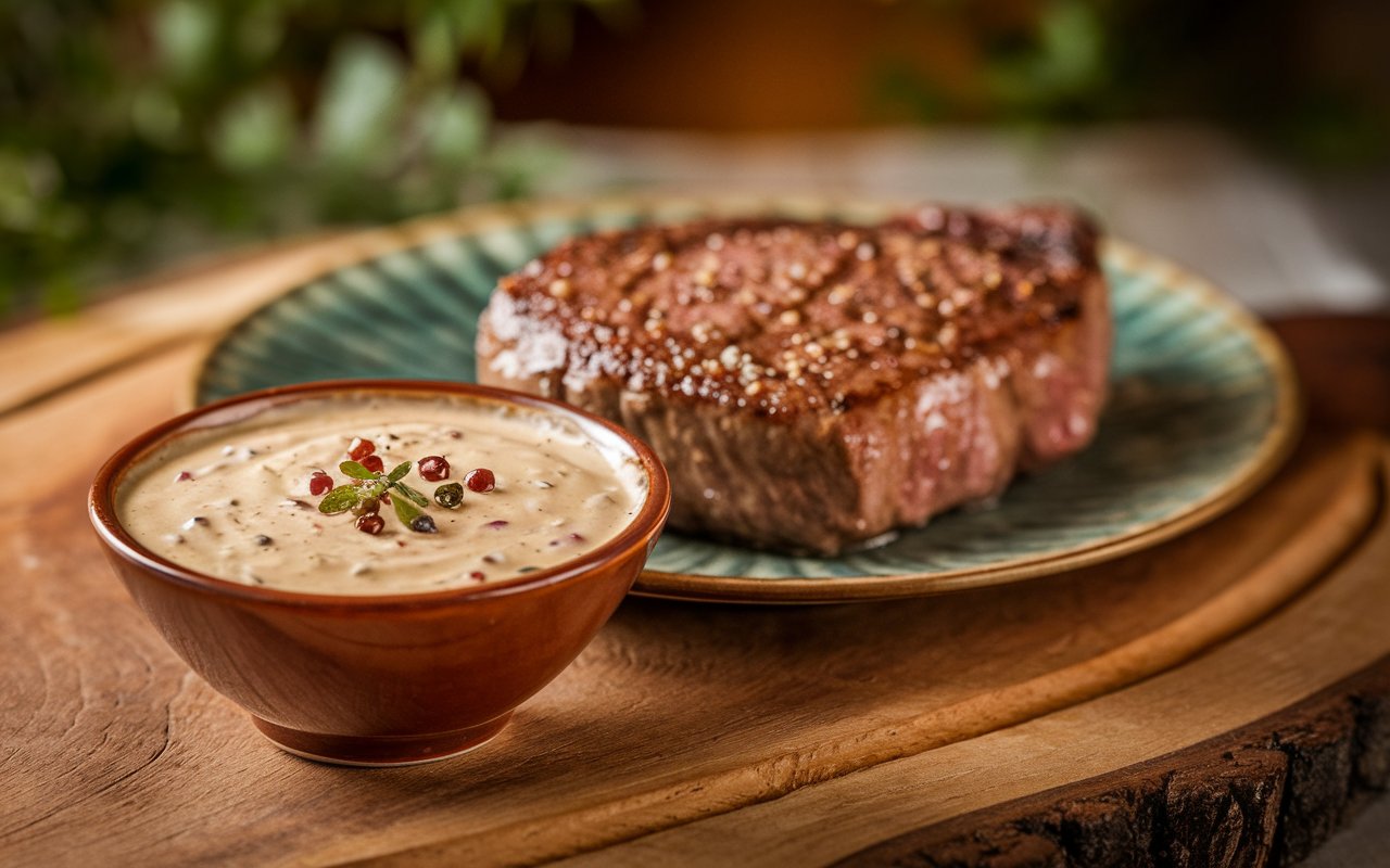 What does creamy peppercorn sauce taste like?