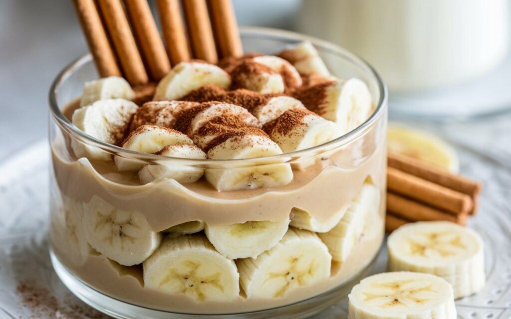 What thickens banana pudding?